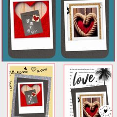 LOVE ❤️  Photo graph   A4  ３枚　カードサイズ　３枚