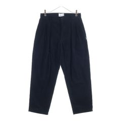 WTAPS (ダブルタップス) 24AW TRDT1802/TROUSERS/COTTON. CORDUROY コーデュロイ ツータック パンツ ブラック 242TQDT-PTM02