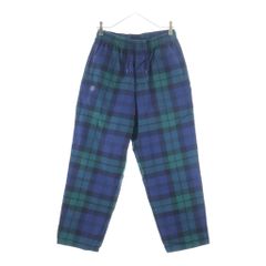 WTAPS (ダブルタップス) 22AW SEAGULL TROUSERS COTTON. FLANNEL シーガル 03 トラウザー チェック柄 フランネル ロングパンツ グリーン/ネイビー 222TQDT-PTM02