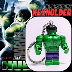 ★ブロックフィギュアキーホルダー★【 HULK / ハルク 】『 ブルース・バナー 』 MARVEL / マーベルコミックス〚アメリカン雑貨 アメトイ〛