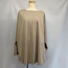 ベージュ　トップス　6L em-048