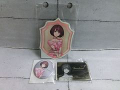 【TAKA176-85】△未開封　CAPCOM カプコン『戦国BASARA』Let’s Party Night！くじ グッズ3点セット 鶴姫 ステッカー・缶バッジ・アクリルキーホルダー