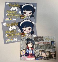 未使用◇ラブライブ!サンシャイン!!　SUN!SUN!サンシャインCafe 2020 バースデーカード　セガコラボカフェ 9th Anniversary 特典　津島善子
