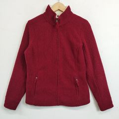 L.L.Bean エルエルビーン フリース ジャケット フルジップ スタンドカラー ボアフリース 裏地 アウトドア えんじ XS J138