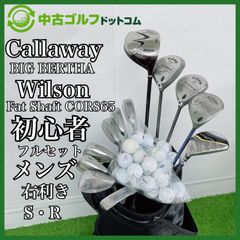 ゴルフクラブ メンズ セット キャディバッグ付 キャロウェイ ビッグバーサ ウィルソン 13本 右利き 初心者