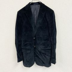 dunhill　ダンヒル　テーラードジャケット/コーデュロイジャケット　ノッチドラペル　黒　ブラック　50Rサイズ　古着