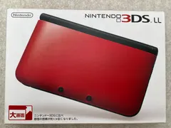 ◆【良】ニンテンドー3DSLL本体 レッド×ブラック　0012568661　動作品