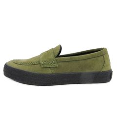 未使用 CONVERSE コンバース 25.5cm CS LOAFER 2 SK 1SF295 CSローファー スエード スケートボーディング オリーブ  88000331