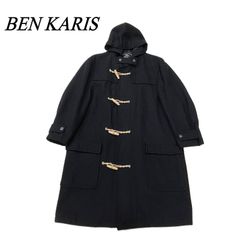 80s 90s BEN KARIS 벤칼리스 멜튼 더플 코트 BLK 블랙