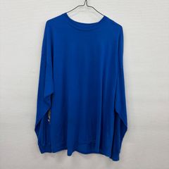 Y2059 GILDAN ロンT 2XL 青 スリーブ バック プリント ギルダン 古着卸 アメリカ仕入