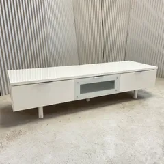 【引取限定】美品 ニトリ NITORI テレビ台 ホワイト ローボード 収納家具