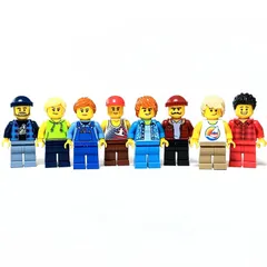 レゴ 正規品 中古 街の人 ミニフィグ8人 レゴブロック【管理番号：4679】