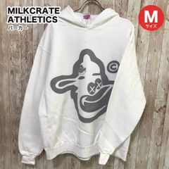 タ デッドストック MILKCRATE ATHLETICS ミルククレート アスレティクス Crax プルオーバー パーカー ホワイト M メンズ 参考価格14490円