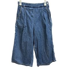 【PLST プラステ】デニム イージーワイドパンツ S インディゴ