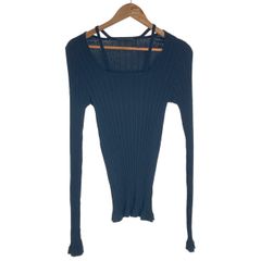중고 HELMUT LANG トップス 長袖 リブ 無地 古着 7221