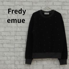 Fredy emue ドット柄 クルーネック スウェット 古着