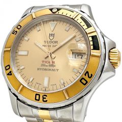 【TUDOR/チューダー/チュードル】89193P 腕時計 ステンレススチール/K18YGイエローゴールド 18金 自動巻き/オートマ シャンパン文字盤/シルバーゴールドコンビベルト メンズ 【中古】【真子質店】