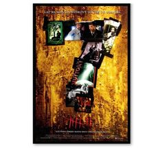 【フレーム付-黒-】映画ポスター セブン Se7en Seven A3サイズ US版 mi51