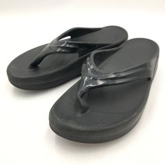 □ OOFOS ウーフォス リカバリー サンダル トング 黒 ■◆ メンズ