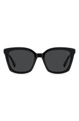 スチュアート ワイツマン レディース アクセサリー サングラス・アイウェア Stuart Weitzman WZN 8032GS 54mm Rectangular Sunglasses BLACK G