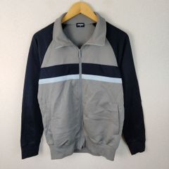 OLD UNIQLO ユニクロ トラックジャケット ジャージ 配色切替 グレー M メンズ 古着 カジュアル スポーツ