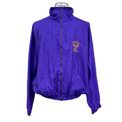 80-90's/80-90年代ヴィンテージ AUGUSTA SPORTSWEAR ナイロンブルゾン ライトアウター 企業ロゴ刺繡 ワンポイント刺繡 オーバーサイズ USA製 XLサイズ パープル