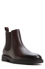 アルド メンズ シューズ ブーツ・レインブーツ チェルシーブーツ チェルシー レザー ALDO Malmo Leather Chelsea Boot Men DARK BROWN ブラウン