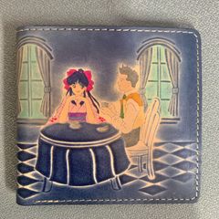 【中古】「サクラ大戦」真宮寺さくら＆大神一郎　二つ折り革製財布　帝国歌劇団  大帝国劇場