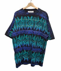 90s DESTINATION LA ネイティブ柄 総柄 Tシャツ