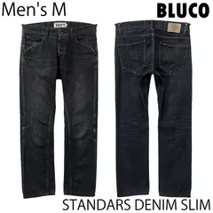 【USED/メンズM】BLUCO STANDARD DENIM SLIM ウォッシュド ブラック