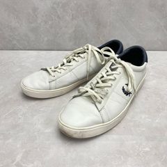 ▽ FRED PERRY フレッドペリー SPENCER LEATHER スペンサー レザー ローカット スニーカー 9.5 白 ◇■ メンズ