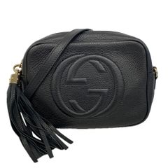 グッチ(Gucci) グッチ ショルダーバッグ ソーホー 308364 レザー ブラック シャンパンレディース OP024346