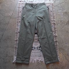 80s U.S. ARMY OG-507 Utility Trousers / Slash Pocket　W34