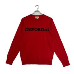 中古 メンズ ジャックバニー Jack Bunny!! セーター 4(M) 赤 レッド クルーネック BIGロゴ シンプル