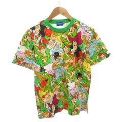 ディズニー Disney RESORT タグ付き ピーター・パンTシャツ 半袖 M マルチカラー 総柄 クルーネック /TL ■ECF009