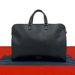 極 美品 袋付き PRADA プラダ 三角ロゴ 金具 サフィアーノ レザー 本革