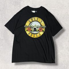 GUNS N' ROSES ガンズアンドローゼズ Tシャツ XL ブラック Appetite for Destruction ロゴ 薔薇 バンドT S00