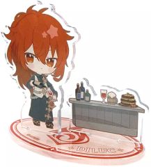 【中古】アクリルスタンド・アクリルパネル ディルック 「原神×SWEETS PARADISE -そよ風の饗宴- ちびキャラ トレーディングアクリルスタンド」