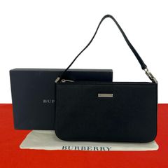 ほぼ未使用 箱 袋付き BURBERRY バーバリー ノバチェック 柄 ロゴ 金具