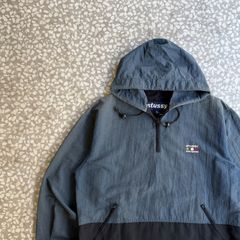 [ Archive アーカイブ Y2K ]STUSSY / 90’s fade nylon anorak size L ステューシー　オールドステューシー　Y2K　ハーフジップ　ナイロンジャケット　フェード　刺繍ロゴ　ストリート sk8