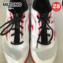 MIZUNO ミズノ スニーカー ホワイト×レッド 28cm メンズ KA0297