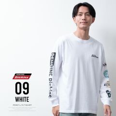 長袖 tシャツ GENUINE Dickies ディッキーズ 秋冬 プリント Tシャツ アメカジ クルーネック バックプリント 袖プリント 綿100 ロゴ コットン ロンt 03-0380my(商品番号) GENELESS ジェネレス