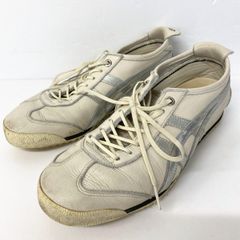 オニツカタイガー ローカットスニーカー 24cm 1183A592 レザー/ラバーソール アイボリー/シルバー系 Onitsuka Tiger[OM04482]
