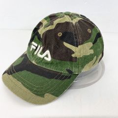 FIILA/フィラ キャップ 迷彩 カモフラ柄 ロゴ刺繍 コットン100% 57-59cm 185-713520 帽子[OT04001]