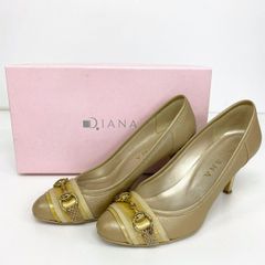 DIANA/ダイアナ パンプス 23cm ゴールド ビット金具 U 18274 箱付 レディース 靴/シューズ[OV00689]