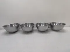 【4点セット】業務用 ステンレスボウル 径24cm 高さ13cm 調理器具 ミキシングボウル A1964A10