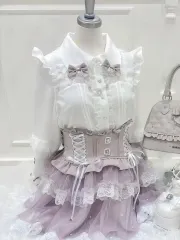 NOEMIE ノエミー ハイネック ブラウス レース リボン 量産型地雷系 LIZ LISA リズリサ ROJITA ロジータ PIUM ピウム Secret Honey シークレットハニー