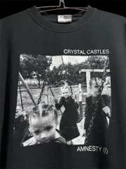 ヴィンテージ 10s Crystal Castles Anmesty (I) クリスタル キャッスル バンド Tシャツ