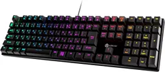 iClever ゲーミングキーボード 赤軸 メカニカル キーボード 日本語配列 有線 マクロ対応 カスタマイズ G07 ブラック