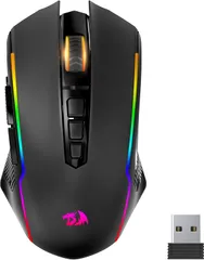 Redragon M910-KS ワイヤレスゲーミングマウス 8000DPI ファイアボタン RGB 70時間 ブラック
